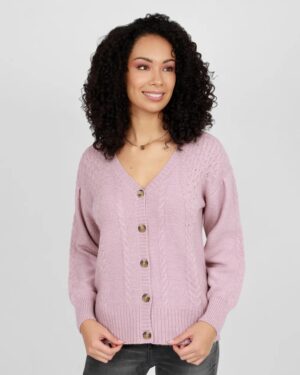 Chenille Button Sweater