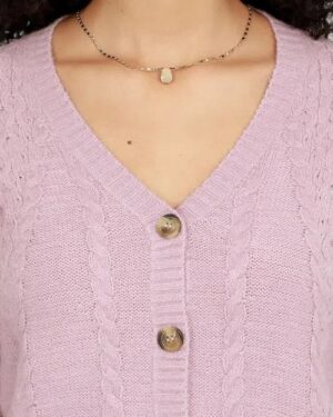 Chenille Button Sweater