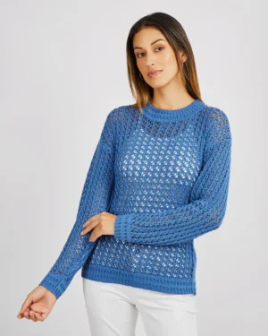 Daniela Womens Sweater Blue