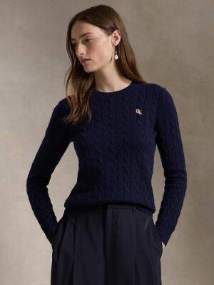 Cable-knit wool-hunter-navy HUNTER NAVY